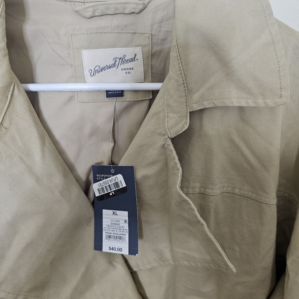 Universal Thread Women's Long Sleeve Trench Coat - Picture 6 of 7